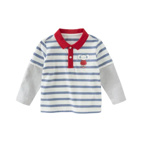 DAVE BELLA Рубашка с синими и белыми полосками для детей в возрасте 3-7 лет