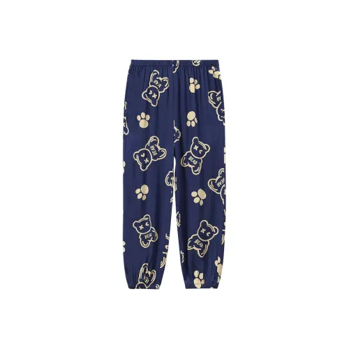 Red bean Темно-синие детские тренировочные брюки