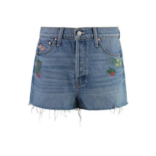 MOTHER Джинсовые шорты Женские Blue
