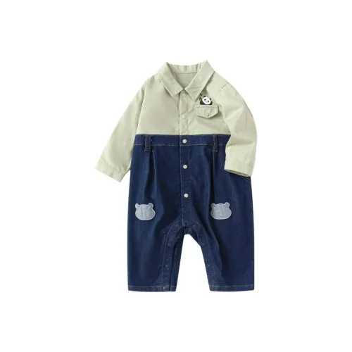 BALABALA Комбинезон Белый Синий Тон Младенец Ребенок