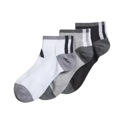Adidas 3 шт Белый/Средний вересковый серый/Черный Школьный возраст Носки