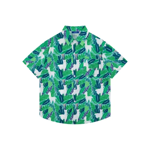 PEIMENG Зеленая унисекс рубашка