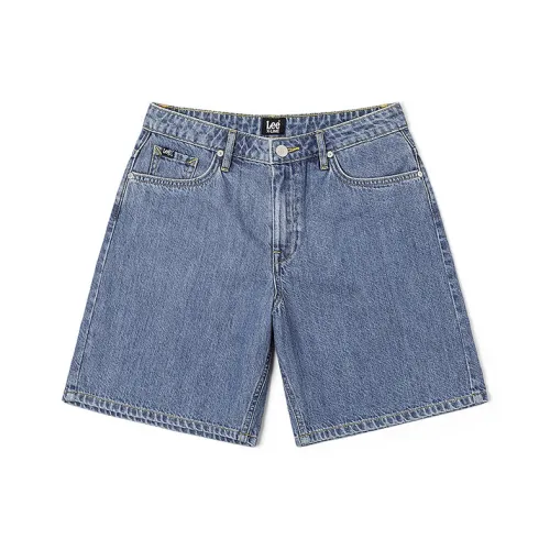 Lee совместный бренд SS25 Джинсовые шорты Женские Средний Светло-Синий