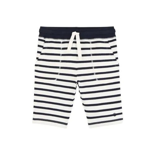 PETIT BATEAU Шорты Детские Хлопковые Конфетно-Белые