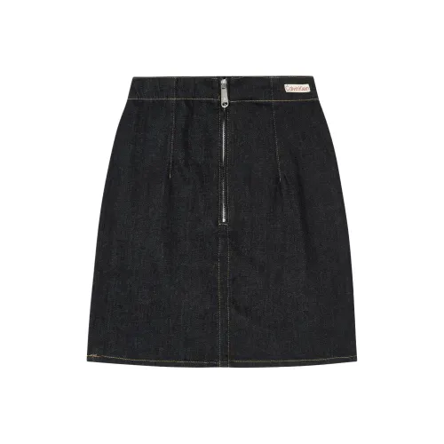 Calvin Klein Джинсовые короткие юбки Женские Blue