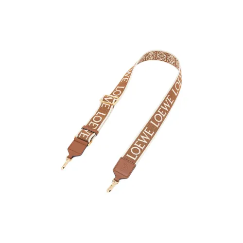 LOEWE Anagram Жаккард с коровьей кожей сумка ремень женский коричневый