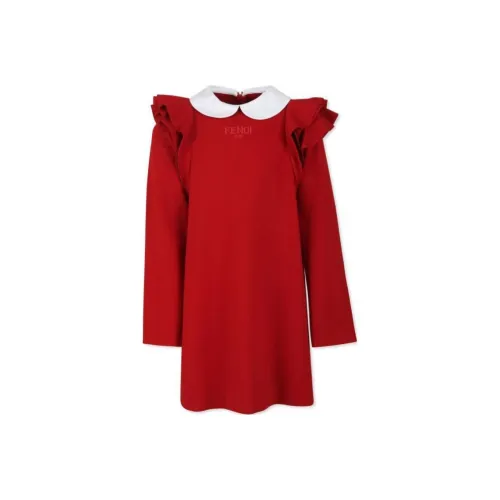 FENDI Red Kids Платья