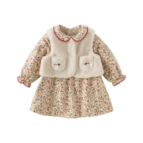 Детский комплект DAVE BELLA для детей 3-7 лет с юбкой и маленьким цветочным принтом