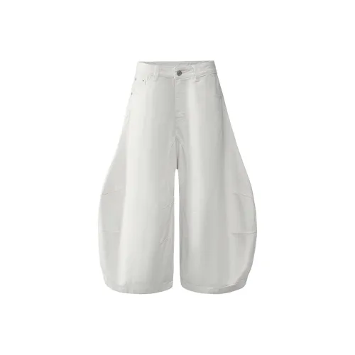 Wen Shan Джинсовые шорты Женские Белые