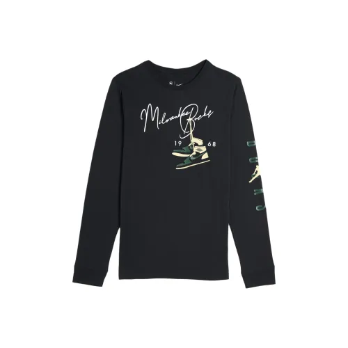 NBA x Nike Milwaukee Bucks T-Shirt SS25 Черный