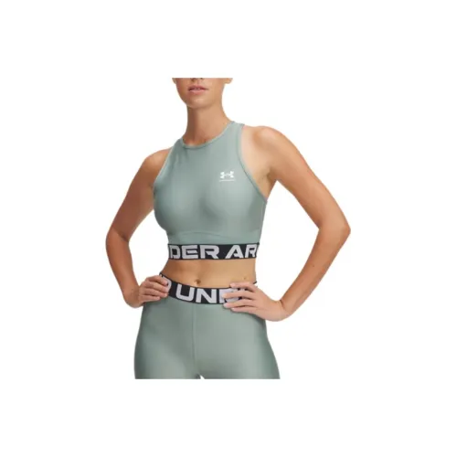 Under Armour HeatGear Sport Жилеты Женские Силикон Зеленый