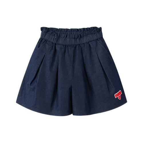 PUMA Шорты для детей 3-7 лет темно-синий деним