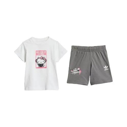 adidas originals Набор Белый Pre School Комбинезоны / Ползунки