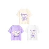 [100% хлопковая футболка] Черника Белль + Цветочный Белль + Скалолазание Белль