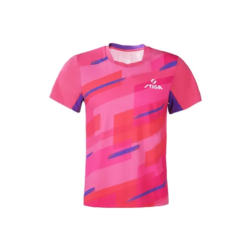 Stiga T Shirt Унисекс Градиент Розовый