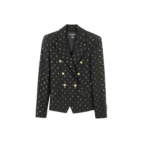 BALMAIN Бизнес-костюм Пальто Черное Золотое Детское