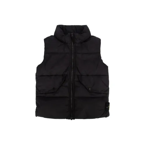 STONE ISLAND Черные Детские Жилеты