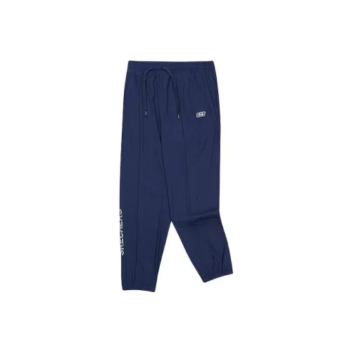Skechers Вязаные спортивные брюки средневекового синего цвета для детей