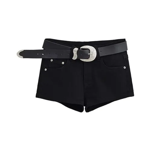 CANTALOVE Джинсовые шорты Женские Черные