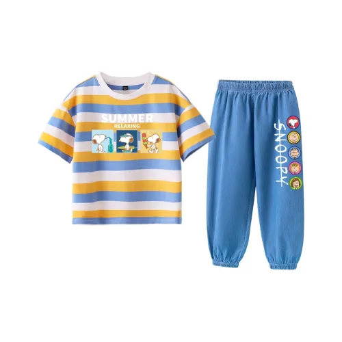 SNOOPY Повседневная спортивная одежда 2 предмета набор для детей в возрасте 3-7 лет