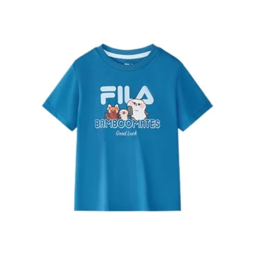 FILA KIDS x BAMBOOMATES T-рубашка Sea Розовый Синий Детская