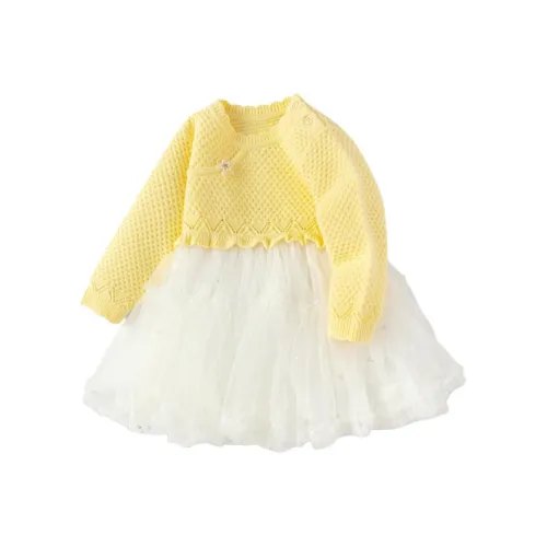 BALABALA Платье Желтый тон для малышей и детей дошкольного возраста