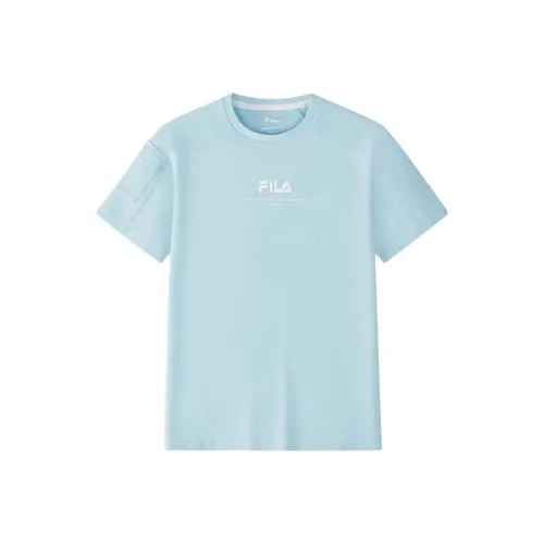 FILA KIDS T-рубашка Светло-аква-синий Детская