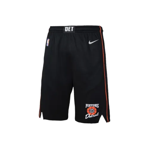 NBA Detroit Pistons Nike Шорты Подростки Черный