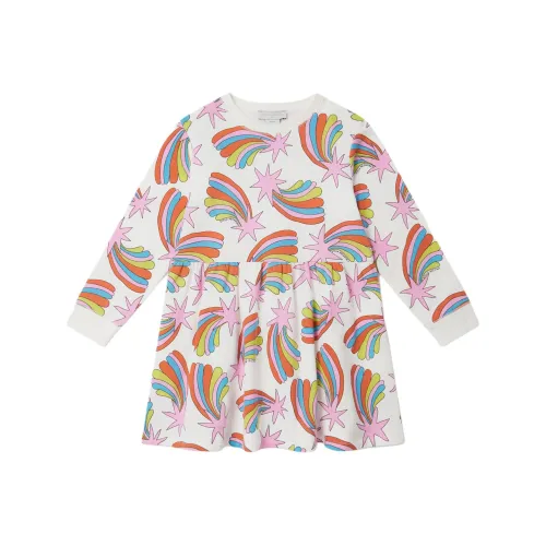 Stella McCartney FW24 Платье Детское Айвори Многоцветное
