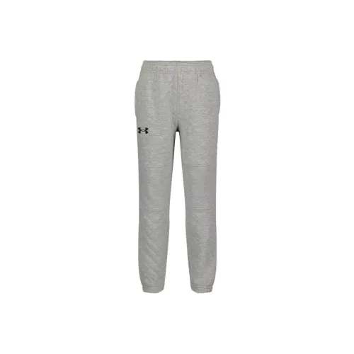 Under Armour Детская одежда Quilted Логотип Joggers Infant And Toddler Длинный Брюки Малыш Светло-серый