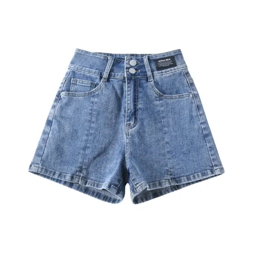 FAWENXIANGZI Джинсовые шорты Женские Blue
