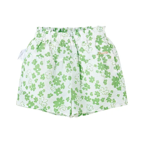 Annil Шорты Детские Белый Зеленый Цветочный
