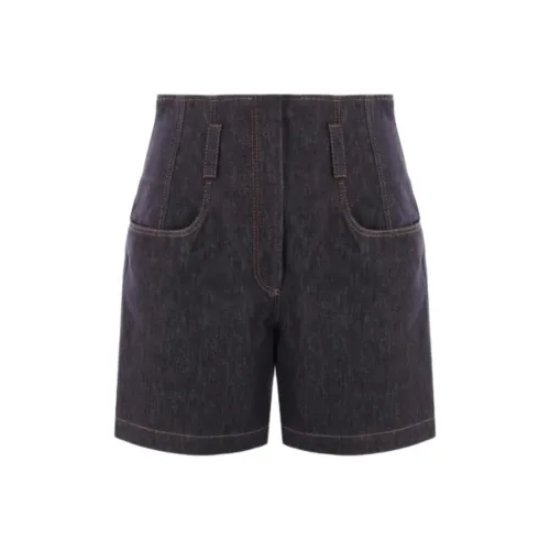 Brunello Cucinelli Синие Женские Джинсовые Шорты