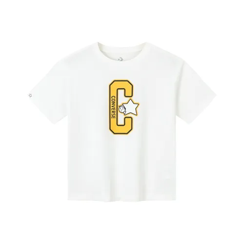 Конверс x Noritake T Рубашка Классический стиль Белый Подростки