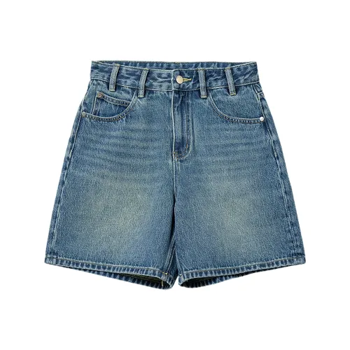 Bethine Темно-синие джинсовые шорты для женщин