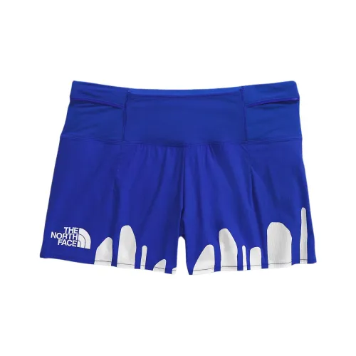 The North Face Summit Series Синие с Белым Lettering Женские Спортивные Шорты