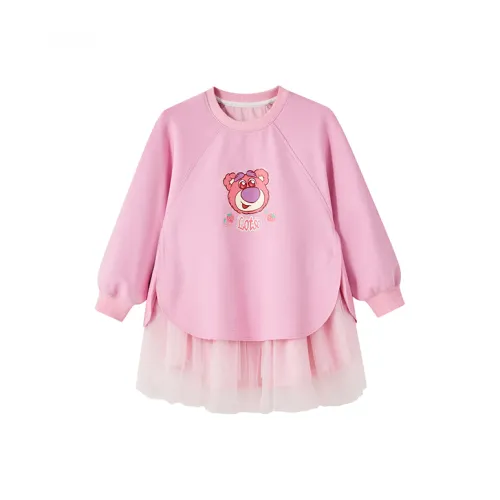 Disney Платье Strawberry Bear Series SS25 Розовый для детей 3-7 лет