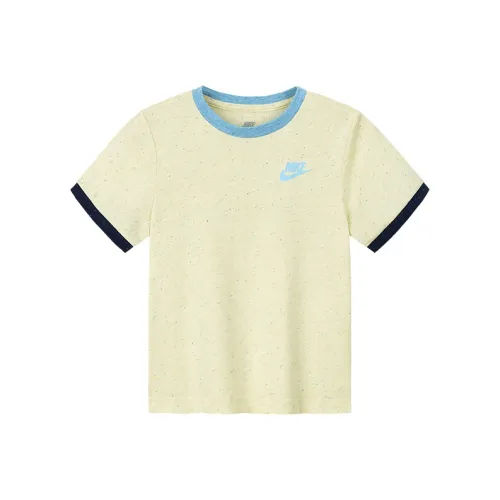 NIKE Pale Банан Предшкольные Т-рубашки