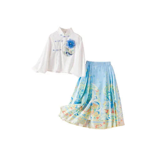 Октябрь Мами Ханьфу Кит Волны Детский