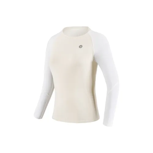 BMAI Спортивная одежда Женская Светлый хаки Темный бежевый Белый