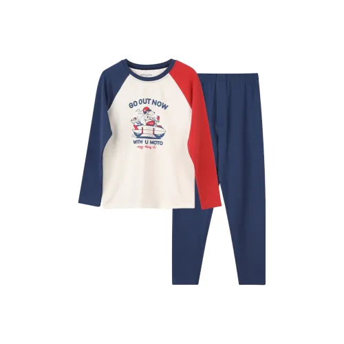 Red Bean Нижнее белье Набор Radish Синий Подростки