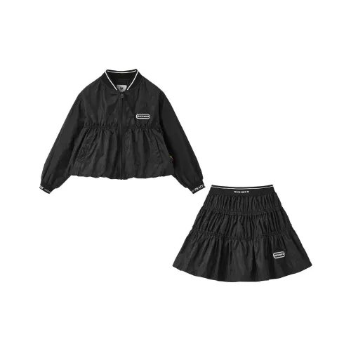 Детский комплект Mini Peace с юбкой черный