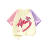 Граффити Сердце/Розовый & Фиолетовый Многоцветный [100% хлопок]