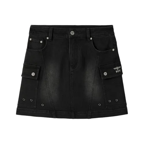 Boy London Джинсовые короткие юбки Женские Черный