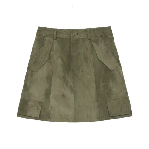 IT'Real SS25 Короткие Юбки Карго Женские Армейский Зеленый