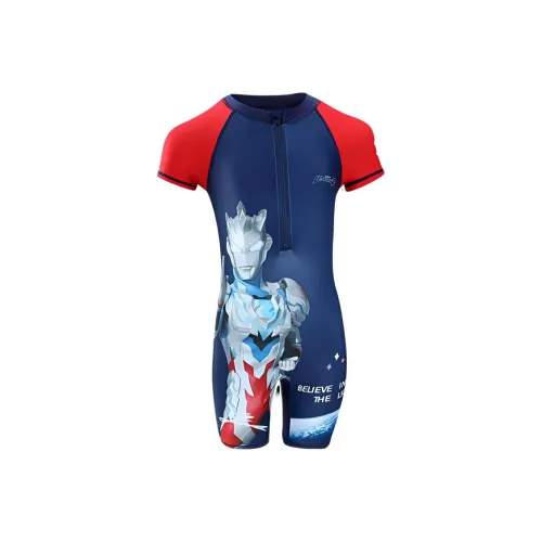 ULTRAMAN Детский купальник синий с красным для детей 3-7 лет