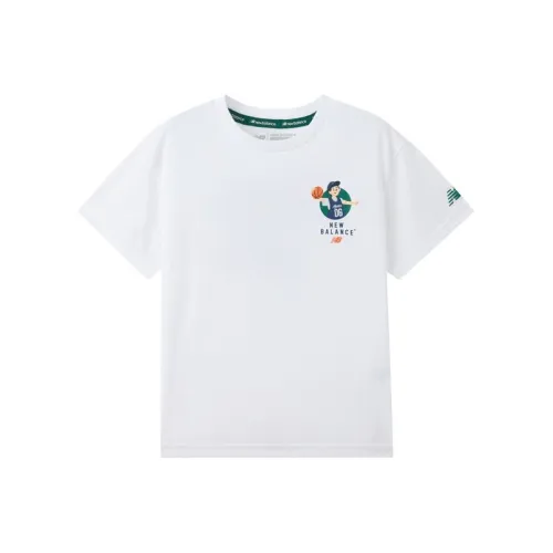 New Balance NB T-рубашка Белая для детей 3-7 лет