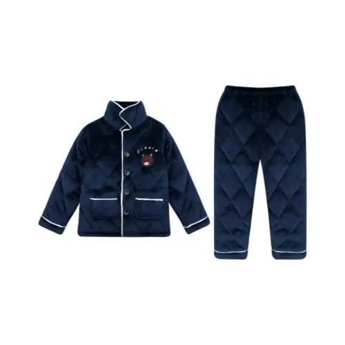 Purr Cow Пижама Комплект Темно-синий Малыш