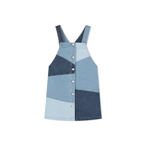 GAP Детское платье синий пэчворк подростки