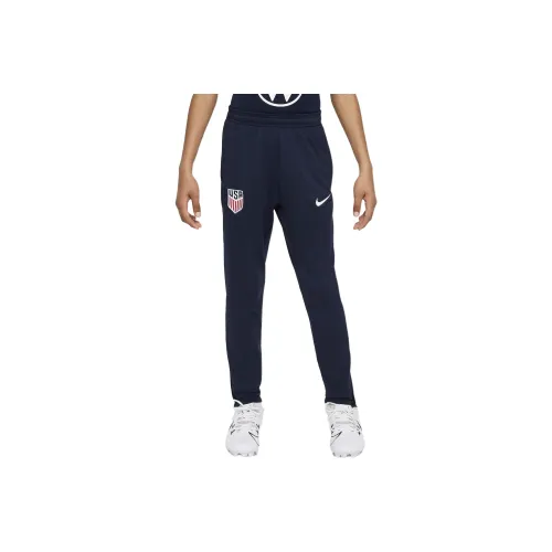 Детские Nike Вязаные Тренировочные Штаны Olympic Series США Футбольная Команда Темно-Синие